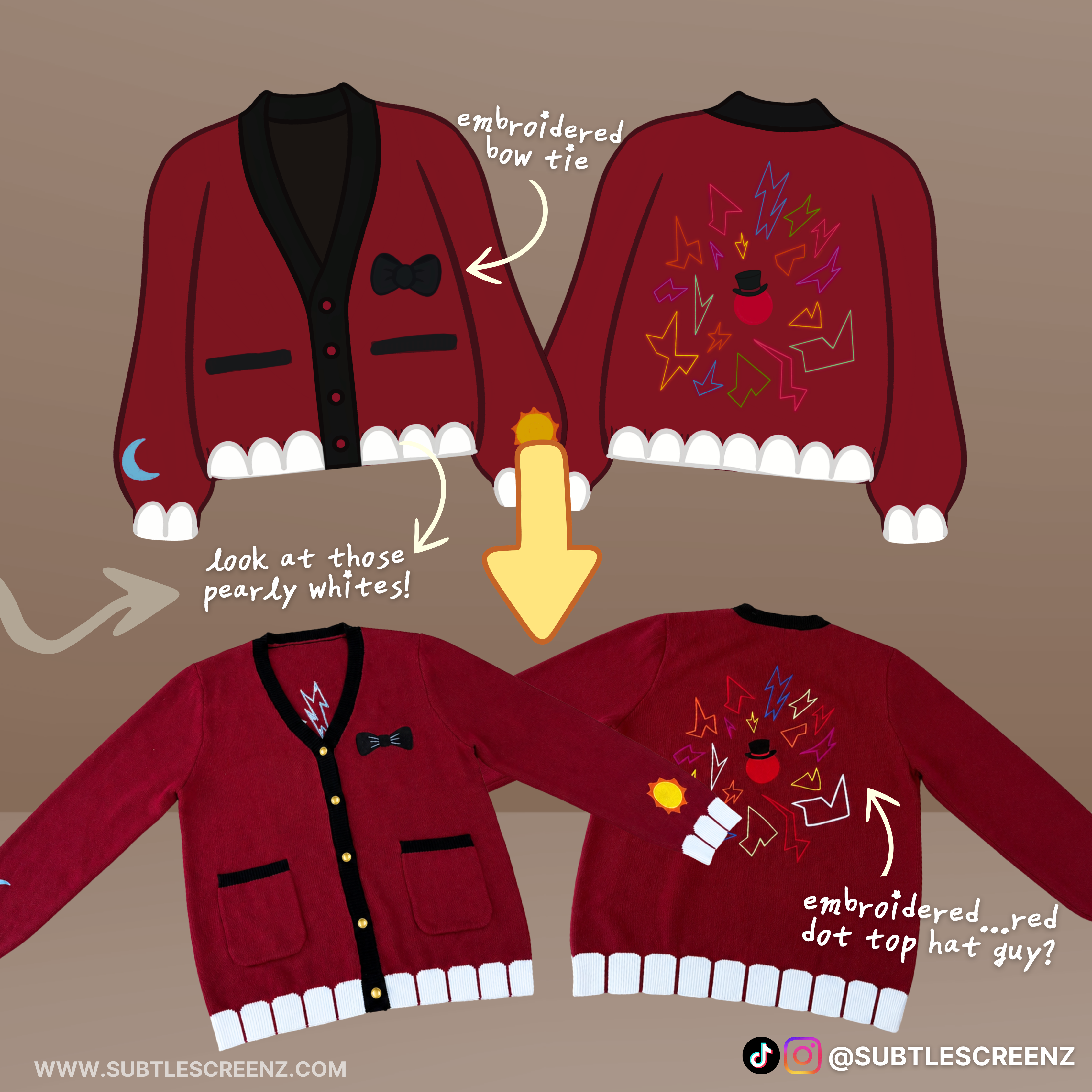 PREORDER: Sma.i.le Bones Cardigan