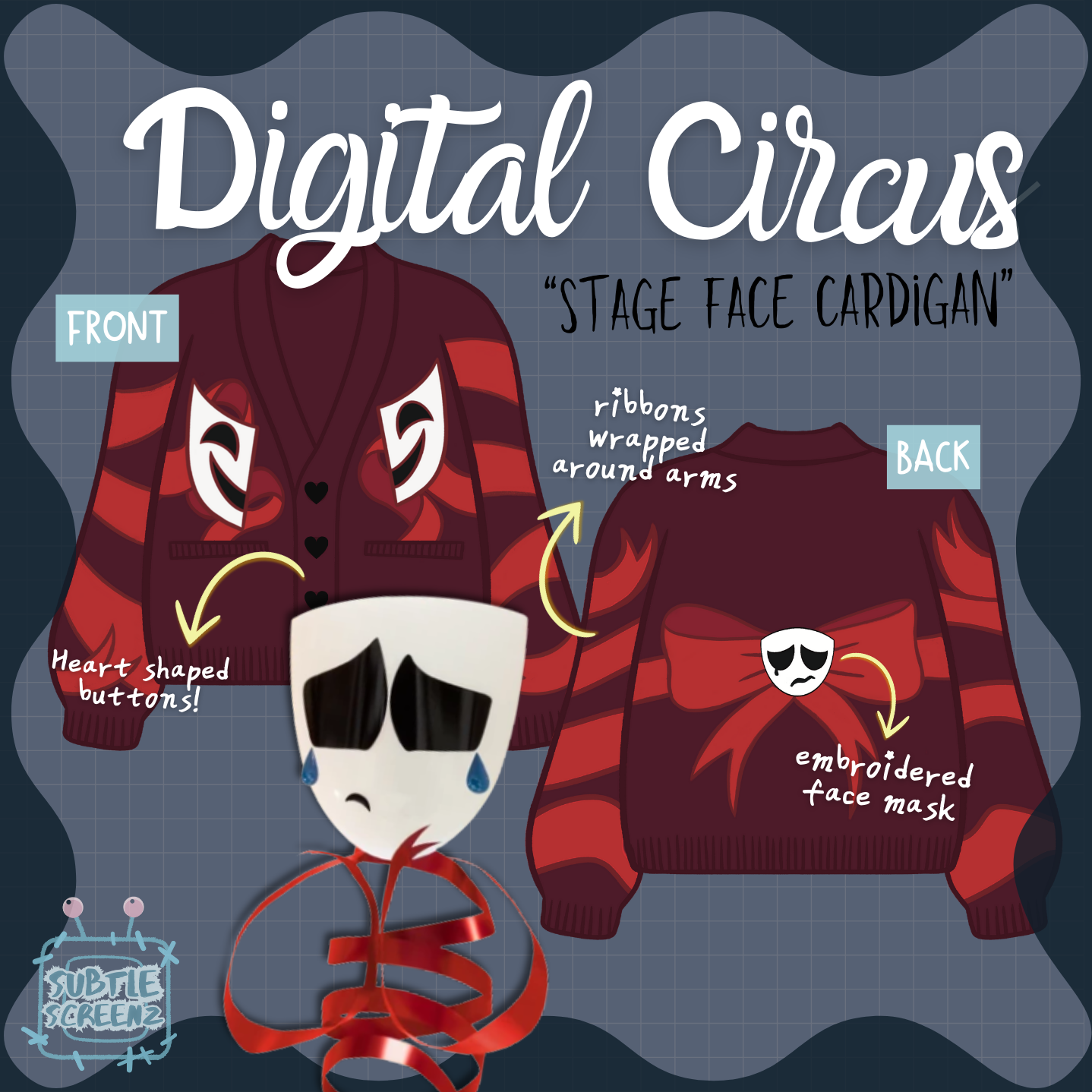 Stage Face Cardigan (PRE-ORDER)