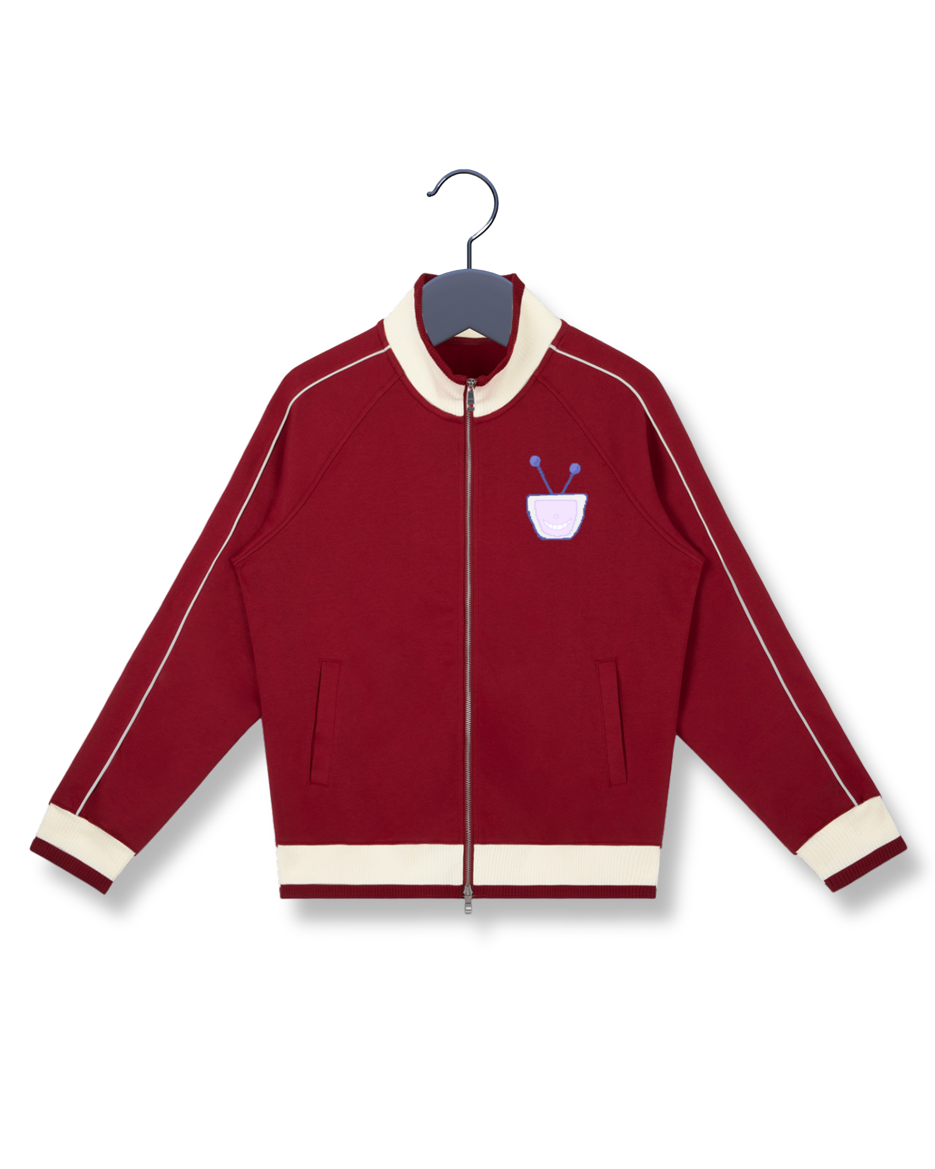 Color Block Raglan Sleeve Zip Track Jacket ODMPOD