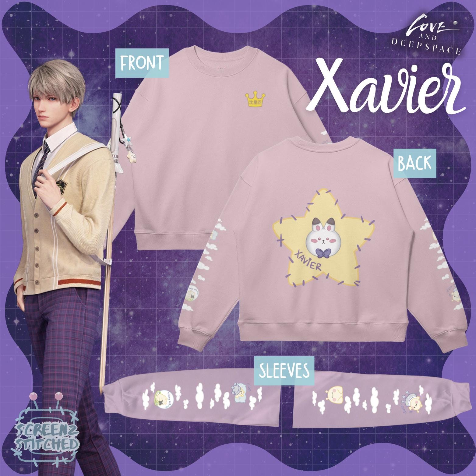 Love and Deepspace Character Sweatshirt