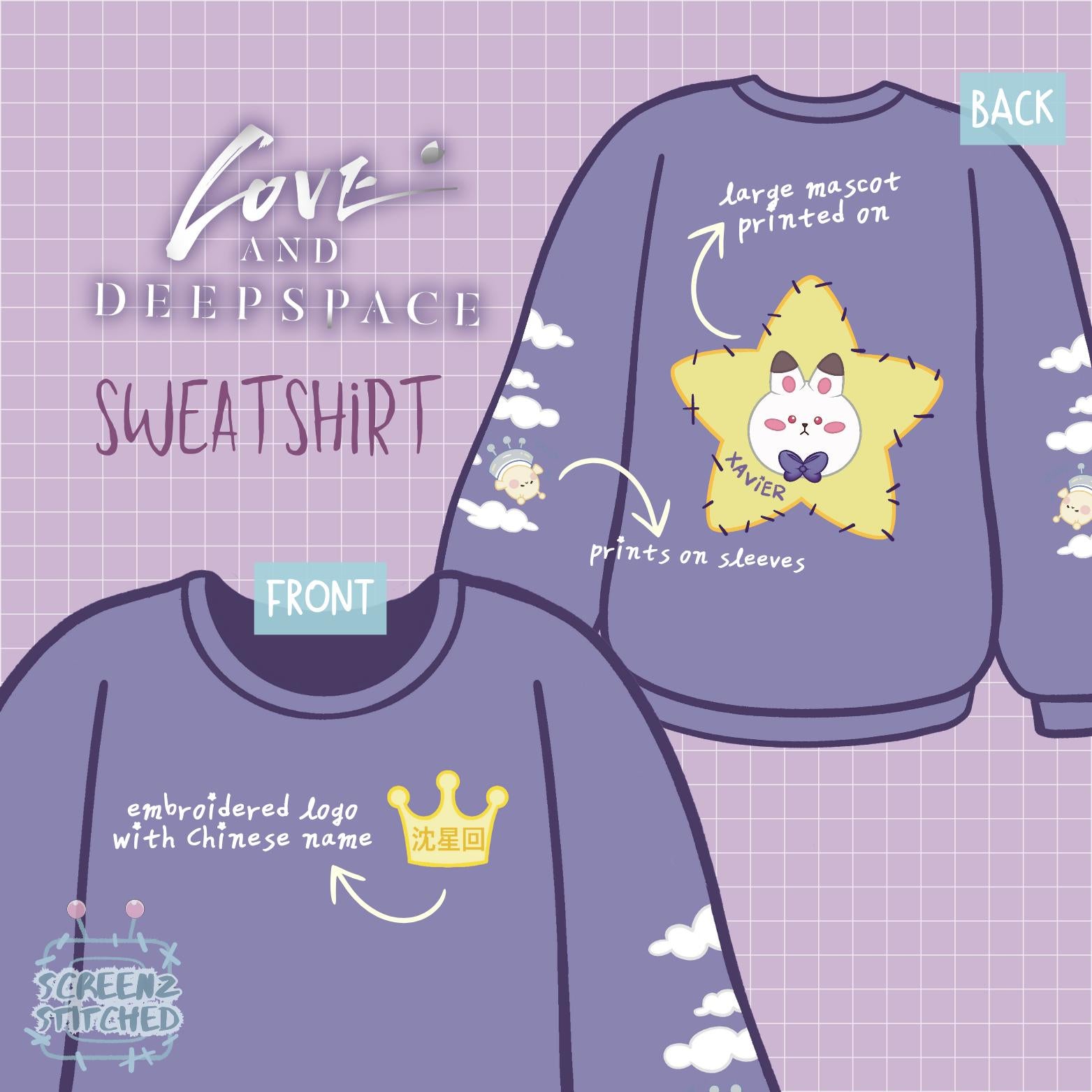 Love and Deepspace Character Sweatshirt