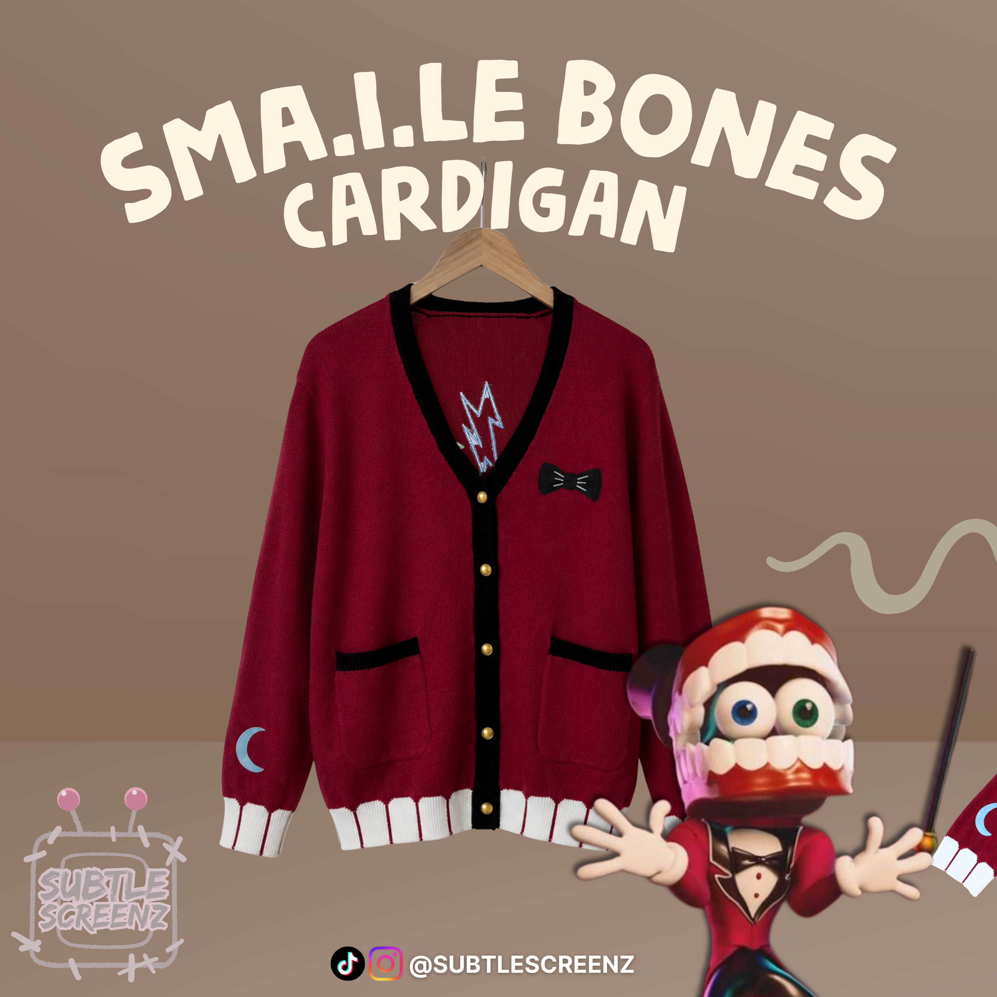 PREORDER: Sma.i.le Bones Cardigan