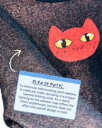 Knitted Night-O-Kitty Sweater