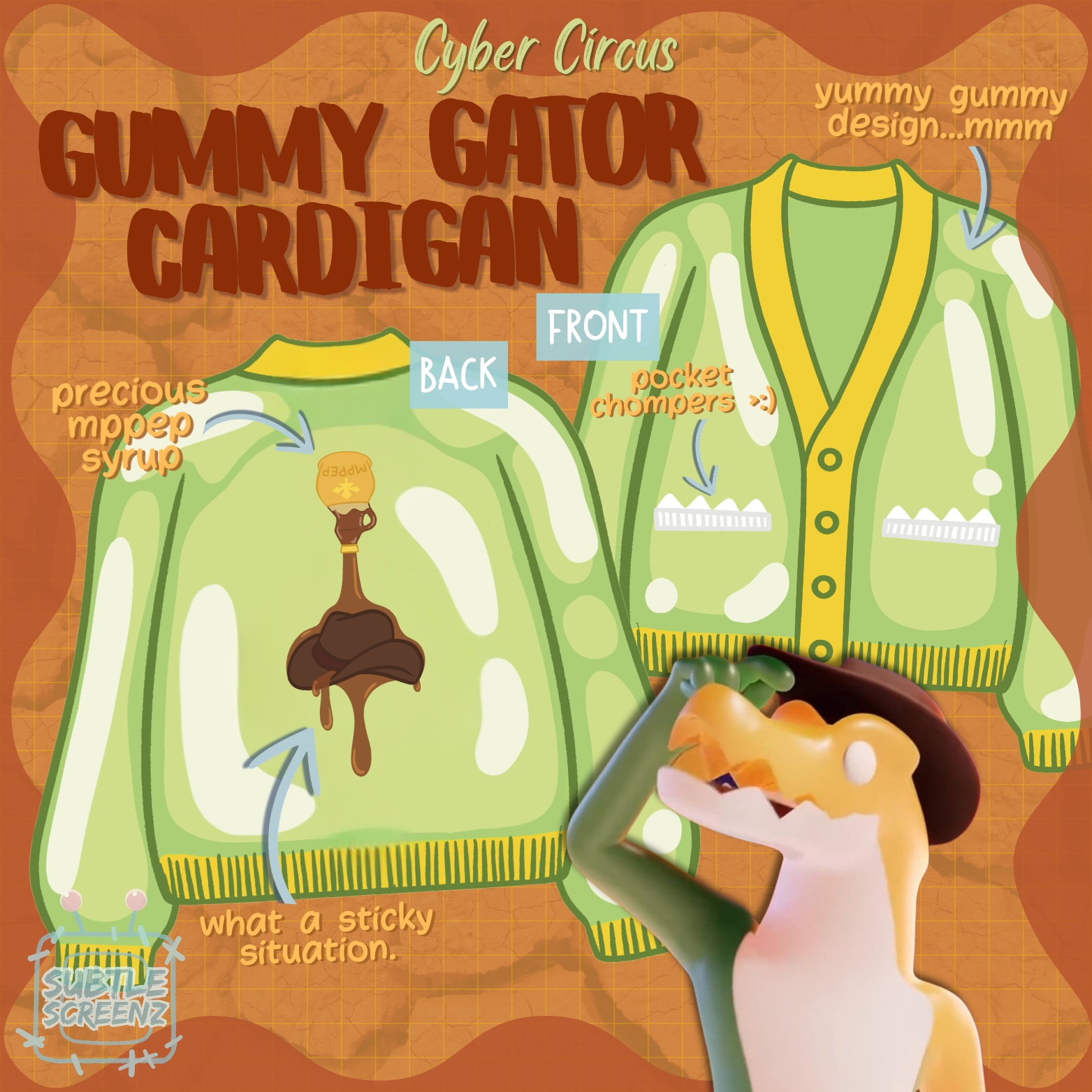PREORDER: Gummi Gator Cardigan