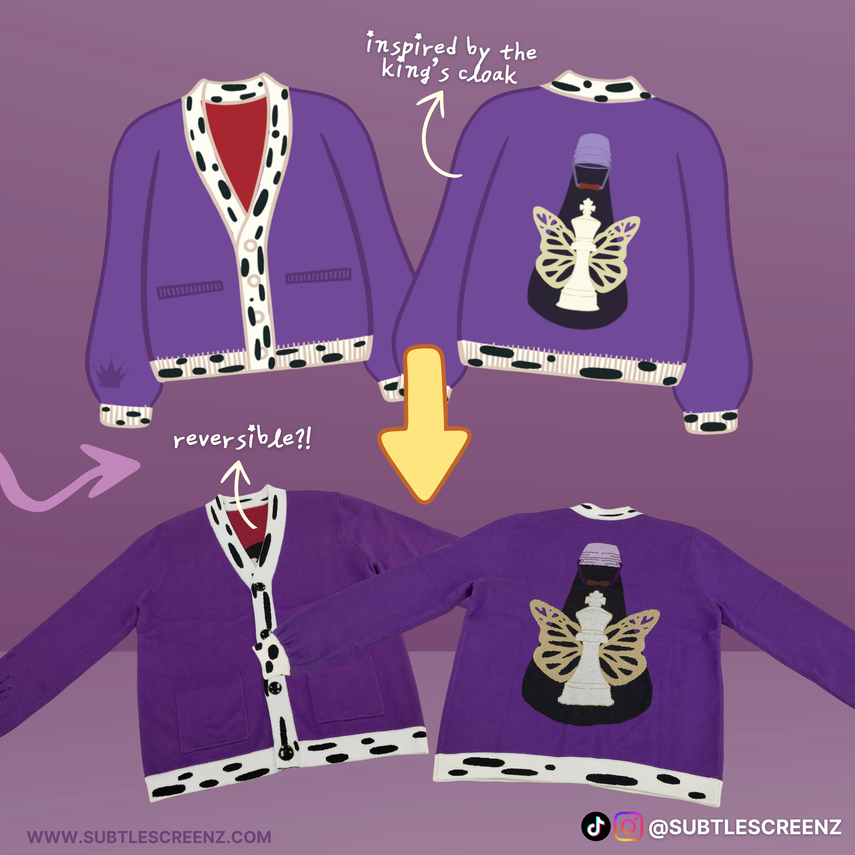 PREORDER: Royal Piece Cardigan