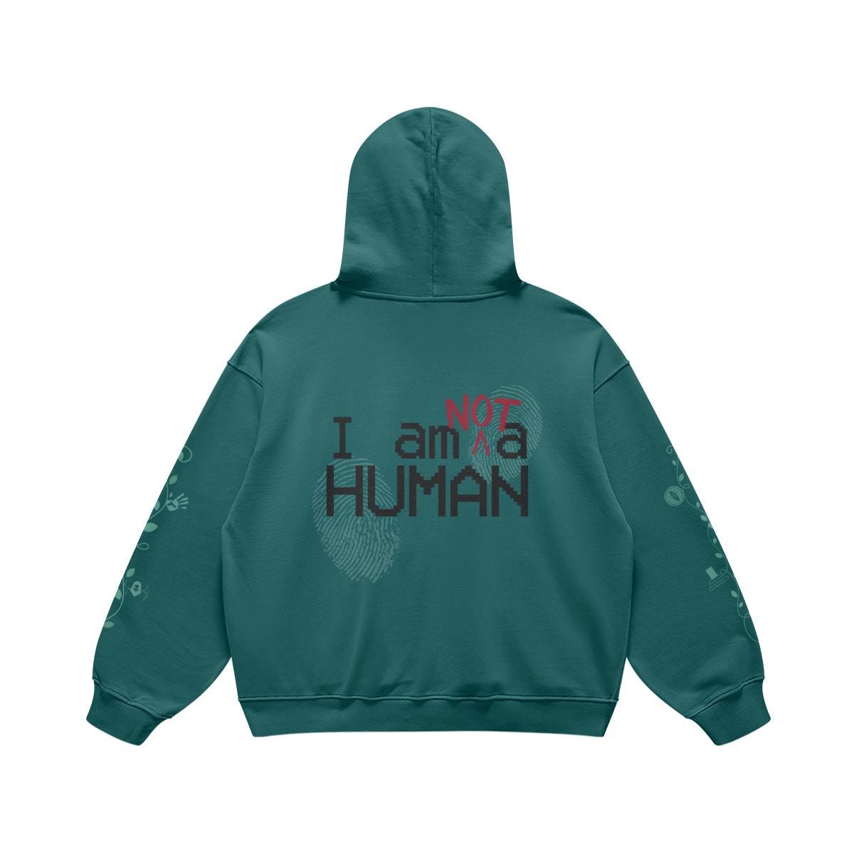 all monsters are human hoodie The 12 Ends Oversized Hoodie