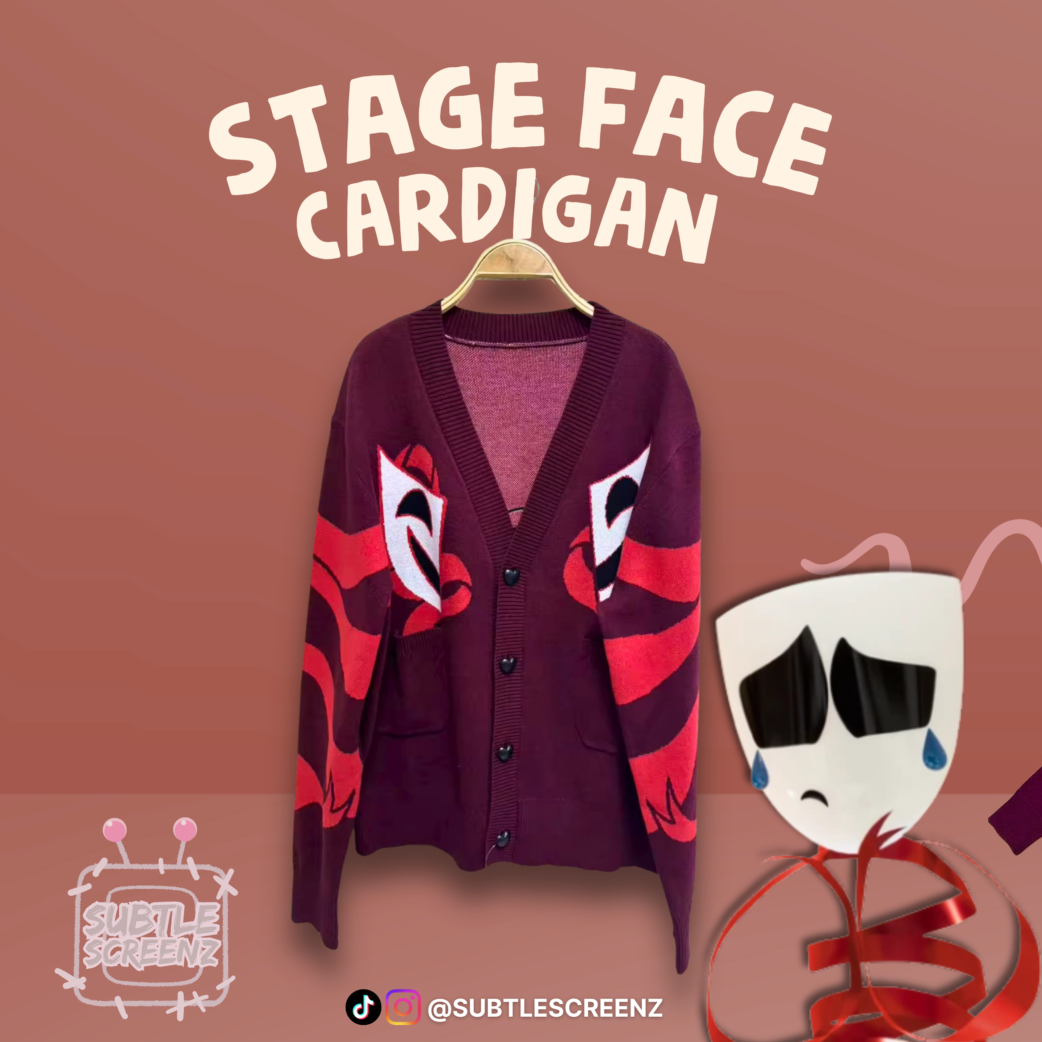 Stage Face Cardigan