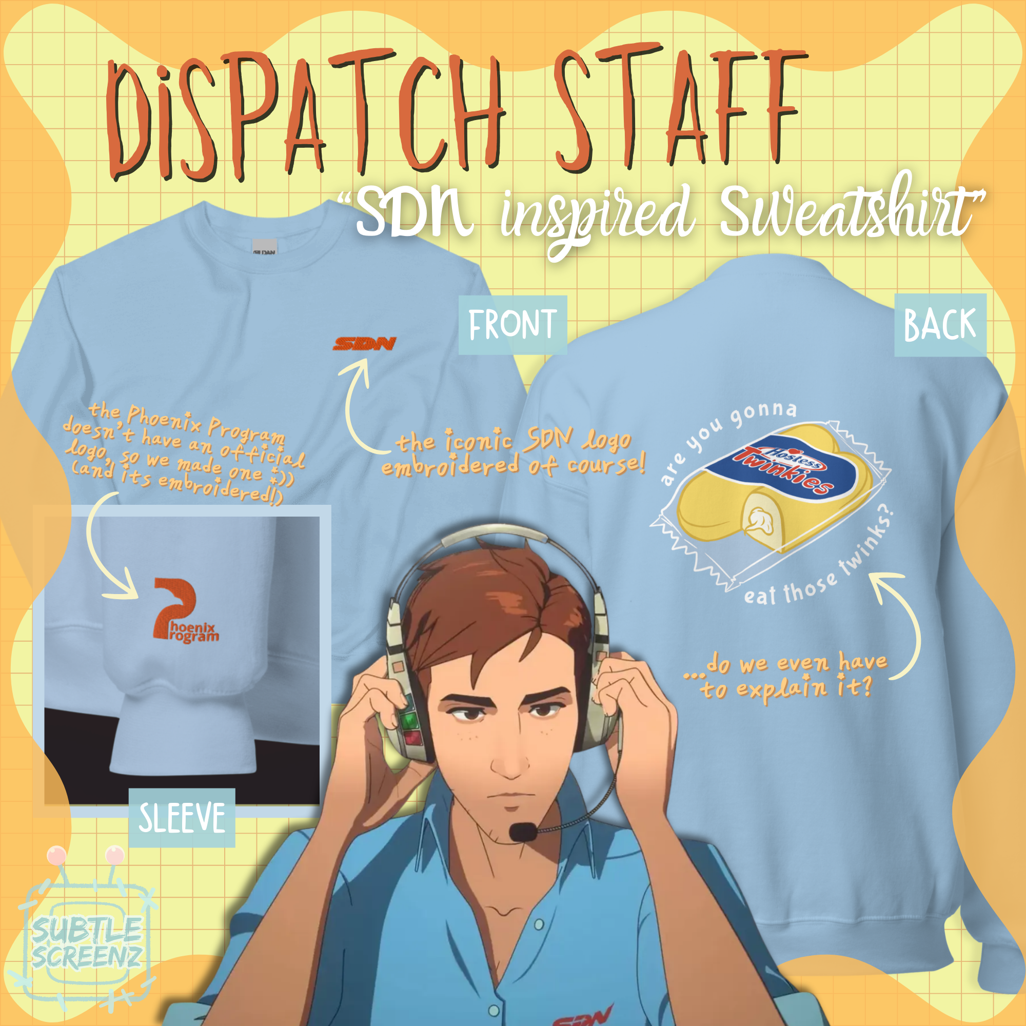 Dispatch Staff SDN Inspired Sweatshirt